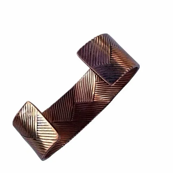 Vintage Copper Cuff Bracelet - Picture 10 of 10